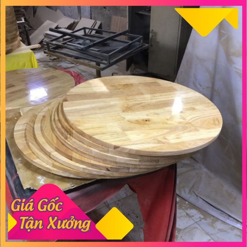 Tấm gỗ cao su tròn 60cm ( hỏa tốc 1 giờ)