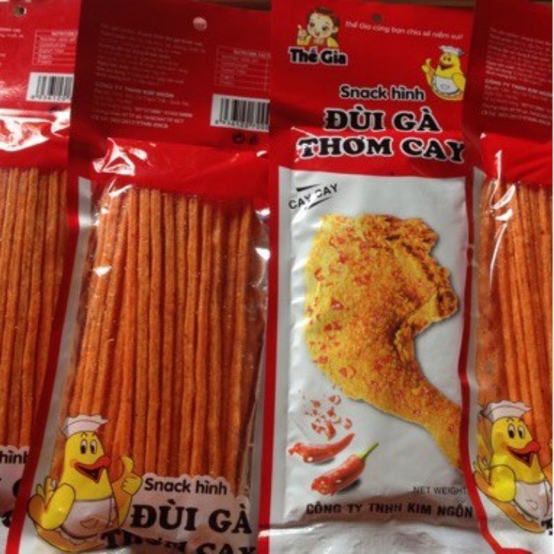 (20 tăng 1) 1 gói snack đùi gà thơm cay tuổi thơ siêu ngon