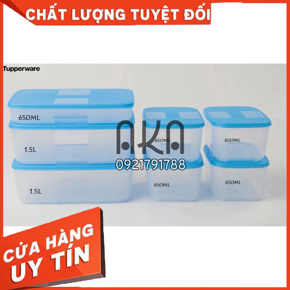 Bộ hộp trữ đông Tupperware - Freezermate Fit set (7 hộp) - Nhựa nguyên sinh