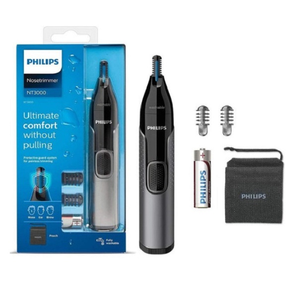 Máy tỉa lông mũi, tai và lông mày Philips NT3650/16, bảo hành chính hãng