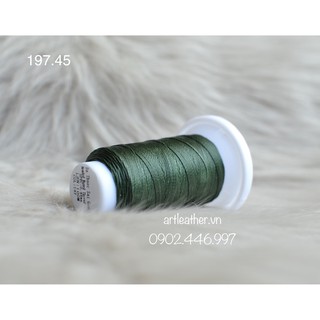 Chỉ sáp size 0.45mm dark green