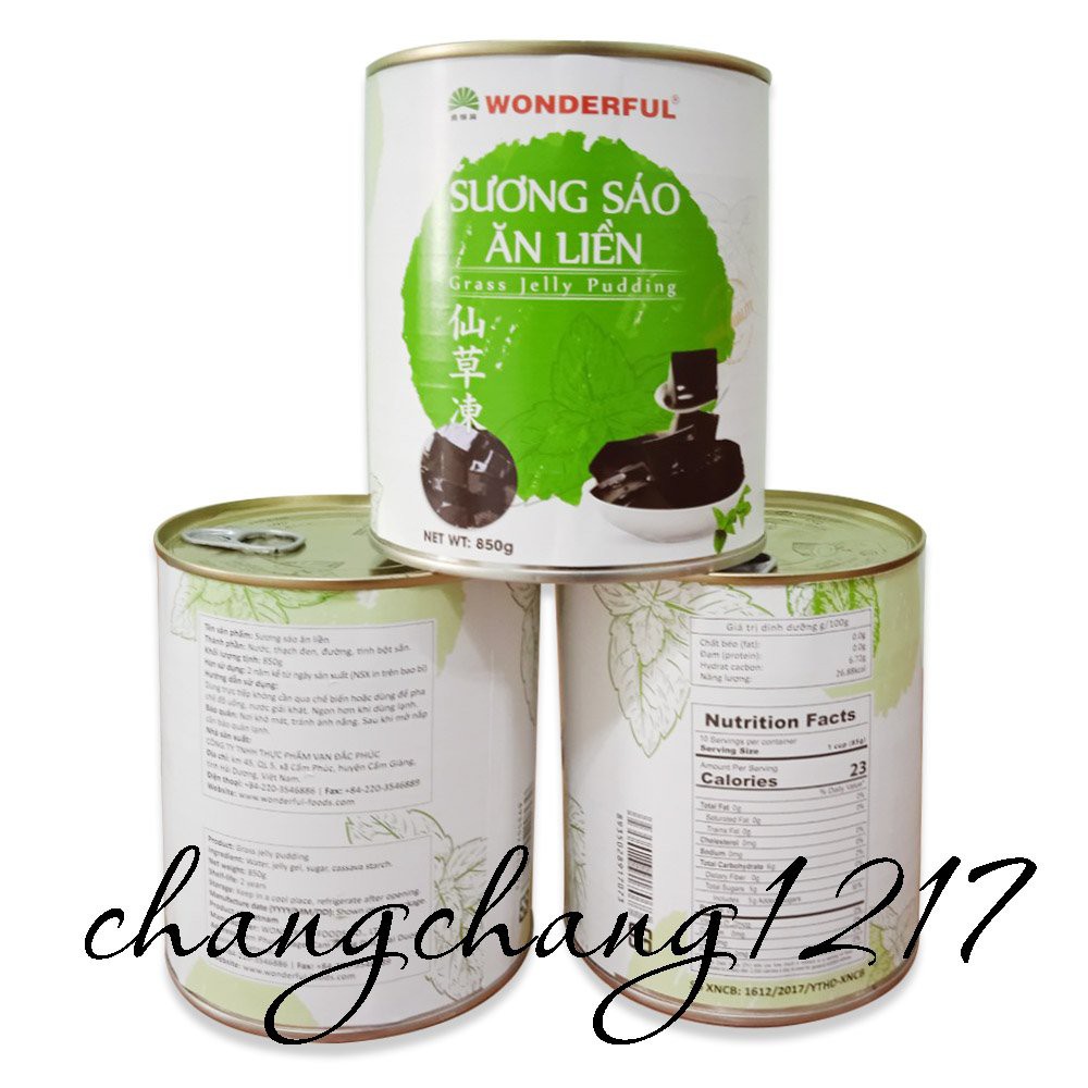 Sương Sáo Ăn Liền Đóng Lon Wonderful Lon 850gr