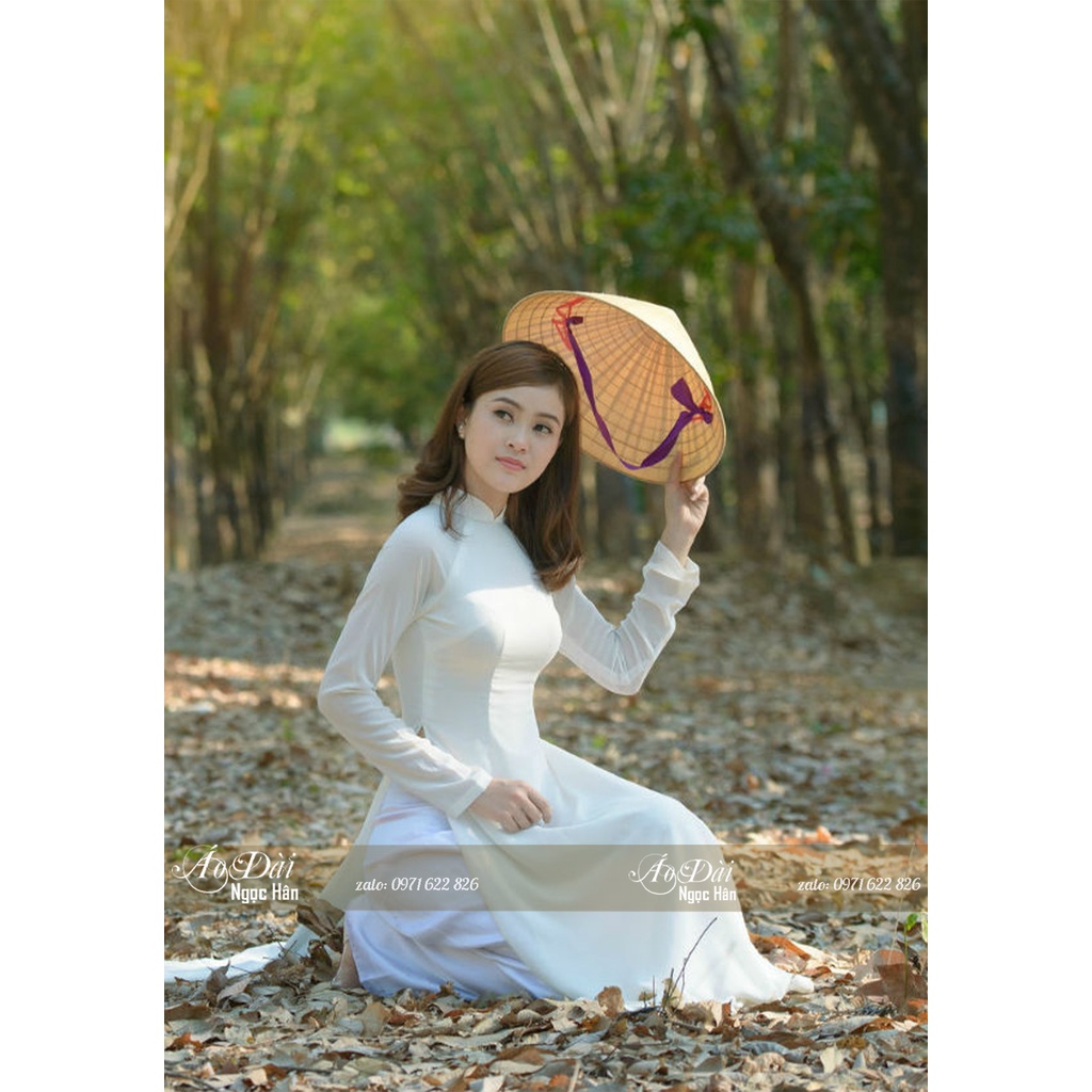 Áo Dài Nữ Truyền Thống 4 Tà Lụa Chifon A18