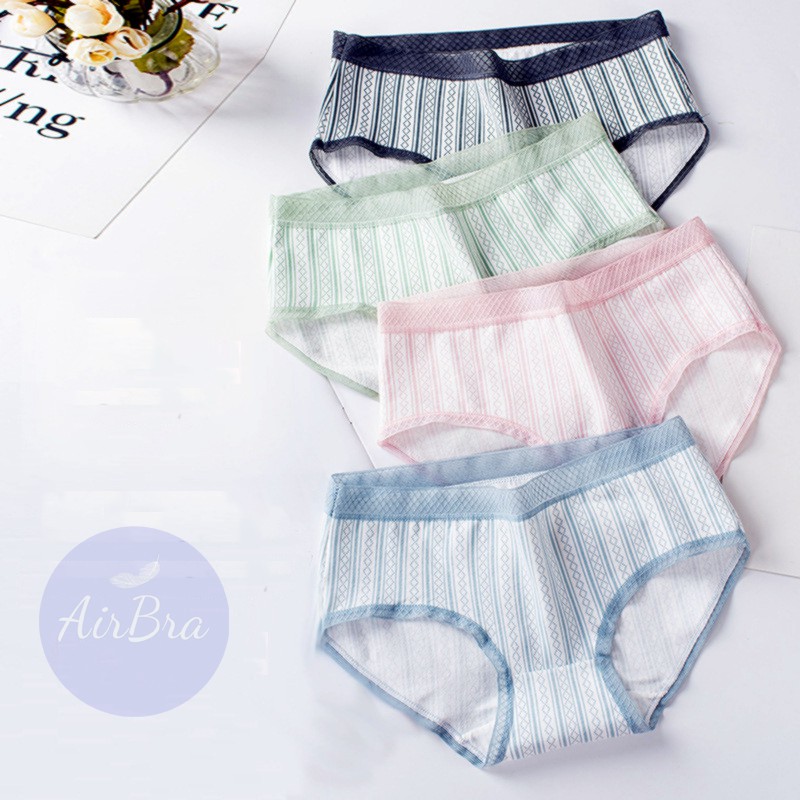 Quần Lót Nữ Cotton Kháng Khuẩn - Thấm Hút Khô Thoáng Đáy Mềm Mịn - Tặng Túi Zip Lụa | BigBuy360 - bigbuy360.vn