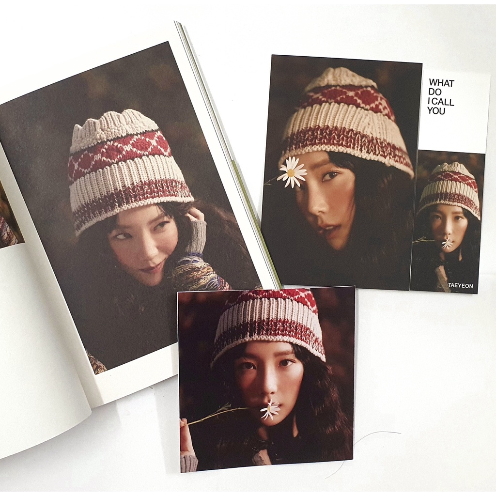 Ảnh photocard album Taeyeon What do I call you nguyên seal INVU Purpose My voice SNSD Oh!GG