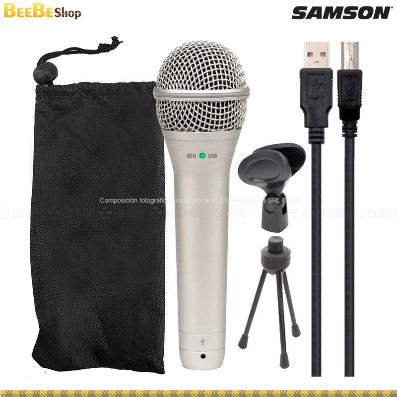 Samson Q1U - Mic thu âm USB Dynamic Microphone Cho PC, Laptop.