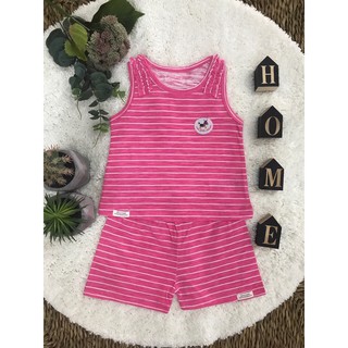 Bộ ba lỗ Momma cotton 3m- 24m