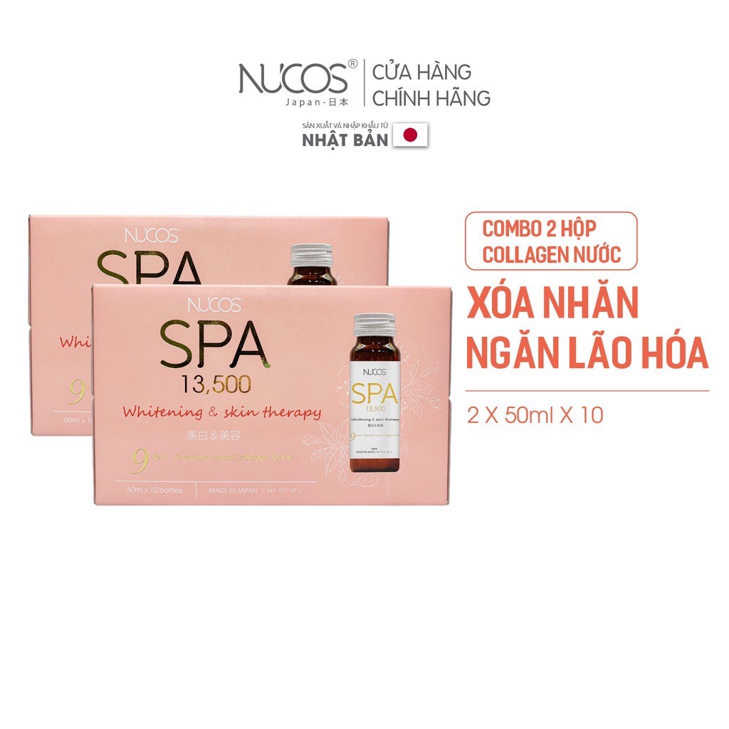 Combo 2 Hộp Collagen chống lão hóa săn chắc da Nucos Spa 13500 2x10Chaix50ml | BigBuy360 - bigbuy360.vn