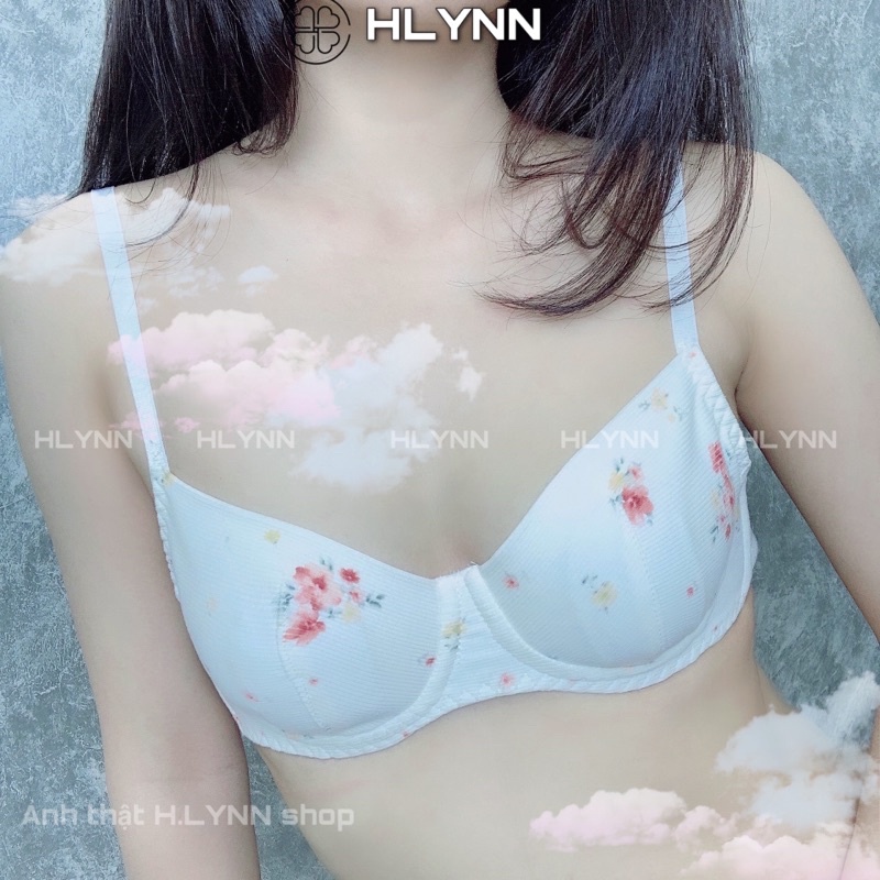 Bộ đồ lót cotton in hoa có gọng và mút m137 | BigBuy360 - bigbuy360.vn