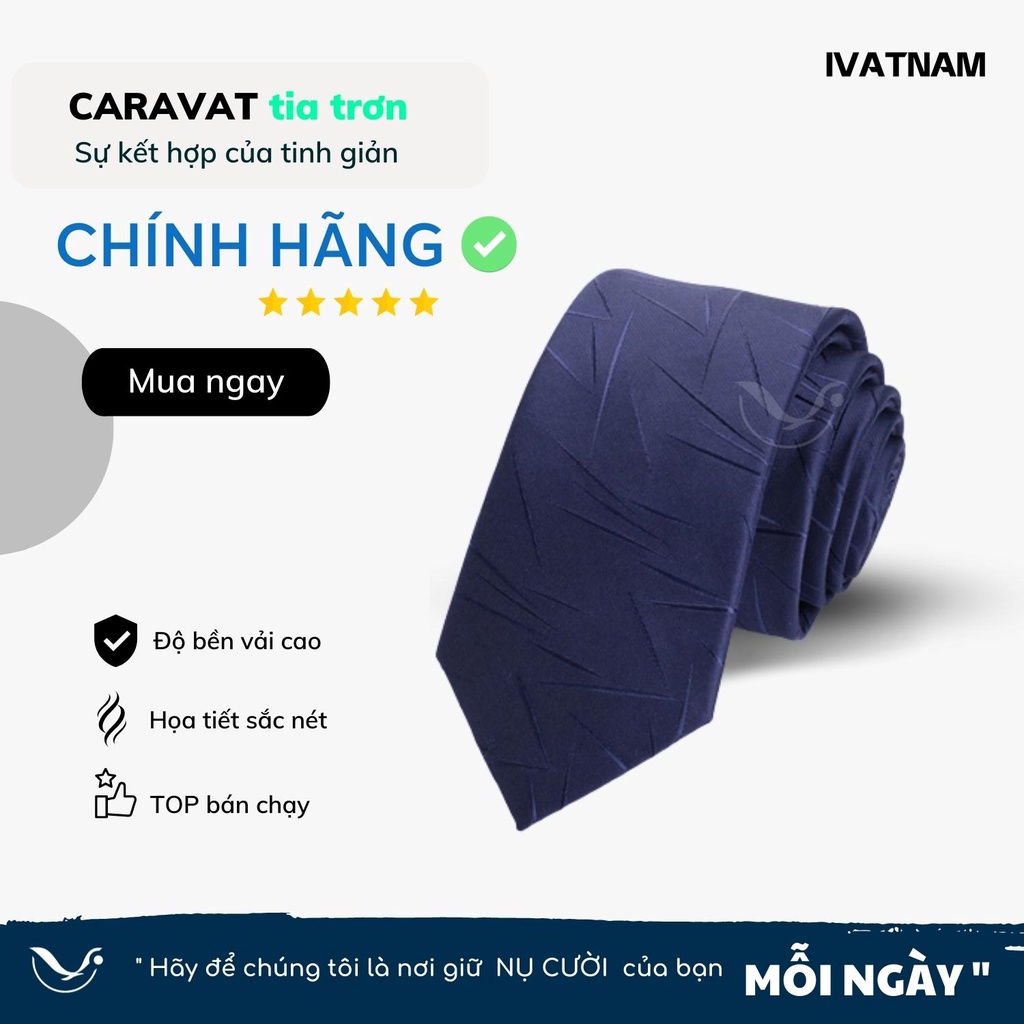 Cà vạt nam xanh họa tiết tia cực đẹp IVATNAM siêu nhẹ , cao cấp về chất lượng , thu hút mọi góc nhìn