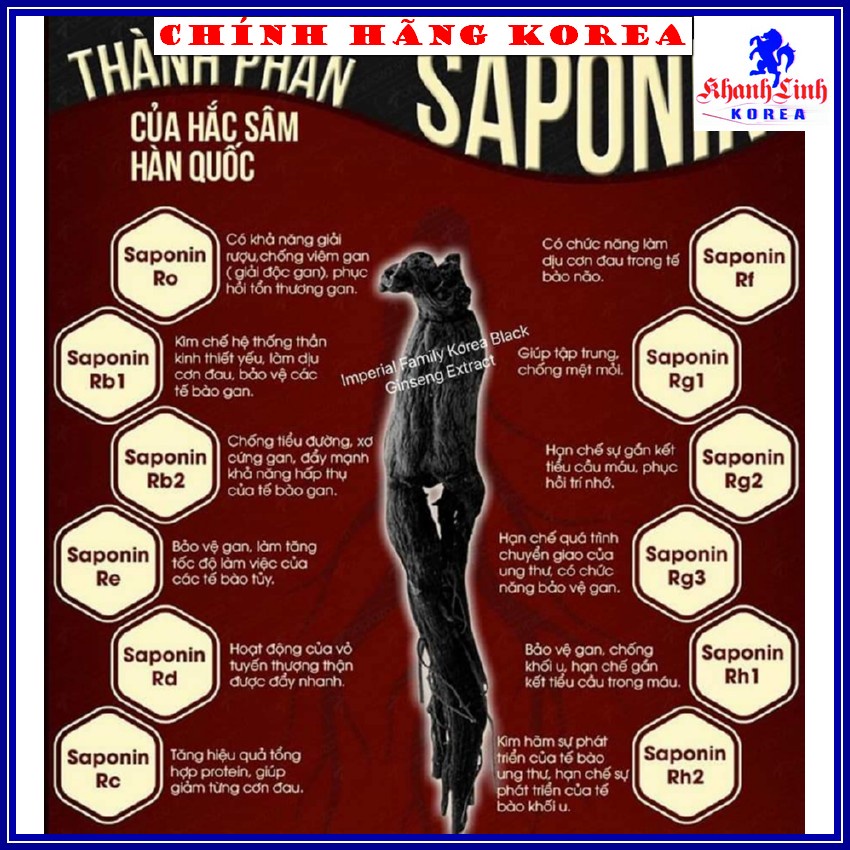 Nước hắc sâm hàn quốc chính hãng, xách 30 gói - Tăng thể lực, giảm stress, phòng ung thư - khanhlinh
