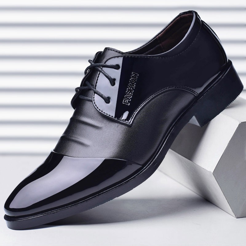 💎Giày nam size cộng 45-48 Giày da mũi nhọn