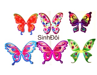 Cán bướm - phụ kiện búp bê -  5 cái ngẫu nhiên