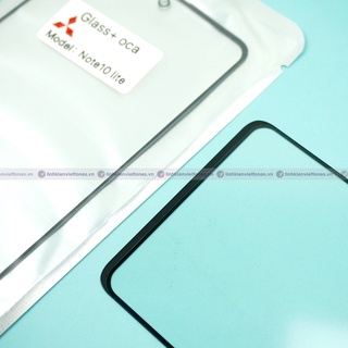 Mặt kính ép kính SS Note 10 lite có keo oca