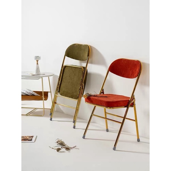 Ghế gấp Corduroy cao cấp - Chair Decor