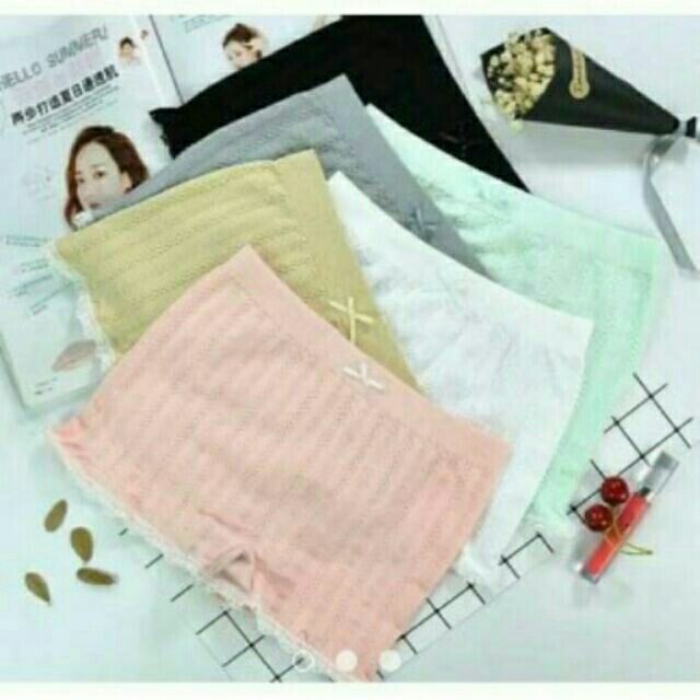 Quần mặc trong vay seamless đóng túi zip sang chảnh