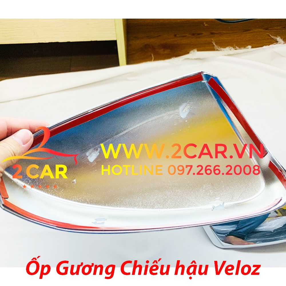 Ốp gáo gương xe Toyota Veloz, Avanza 2022 2023 mạ crom cao cấp chống xước cho xe
