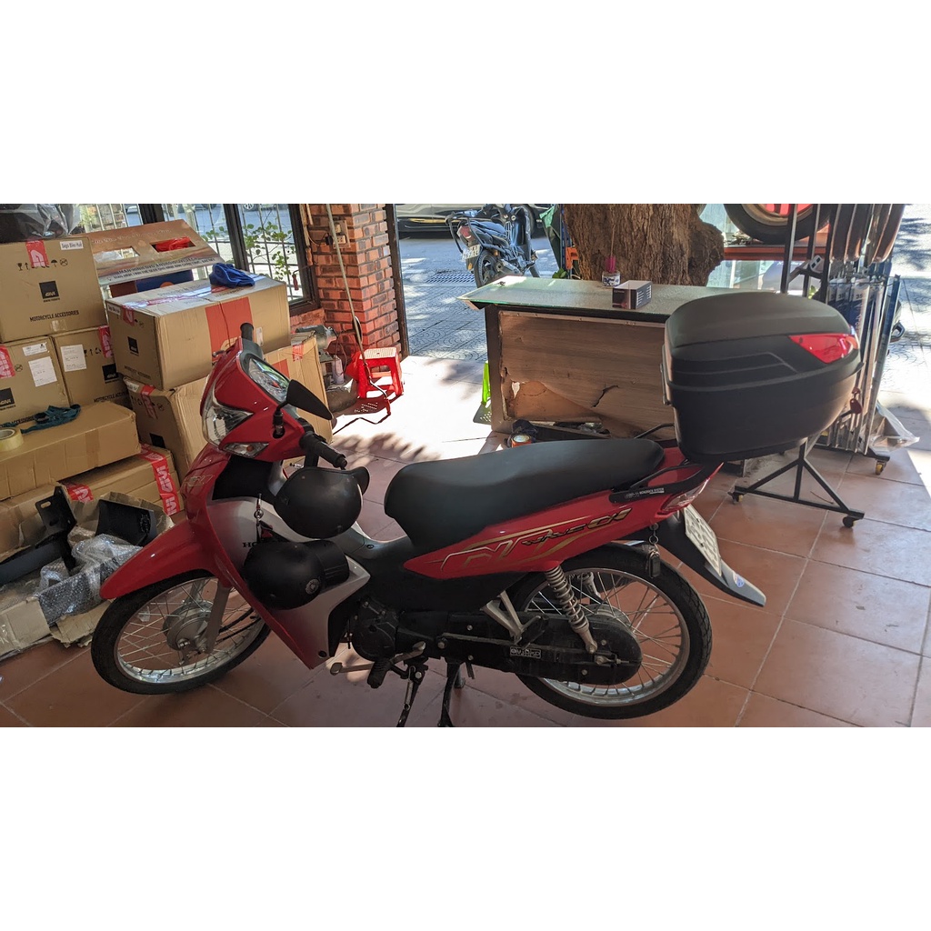 Thùng givi B27N + baga MV lắp cho xe WAVE ALPHA