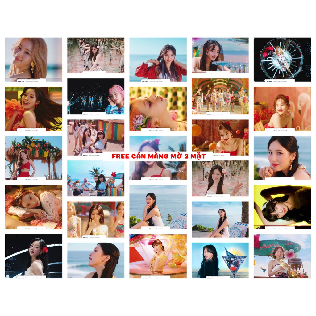 Lomo card 54 ảnh TWICE - MV Alcohol-Free