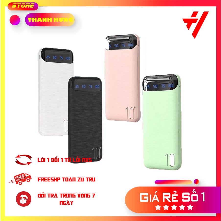 Sạc dự phòng WKDesgin chính hãng dung lượng 10000mAh - 20000mAh bảo hành 12 tháng