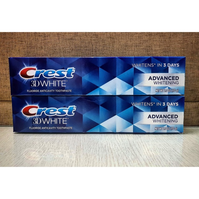 💦💦Kem đánh răng Crest 3D White Advanced Whitening 170g