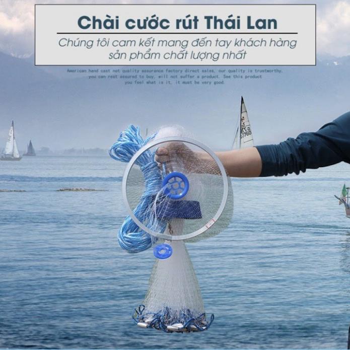 Chài cước rút tàng hình Thái Lan cao cấp, chài đánh cá LDC3 đồ câu FISHING_HD