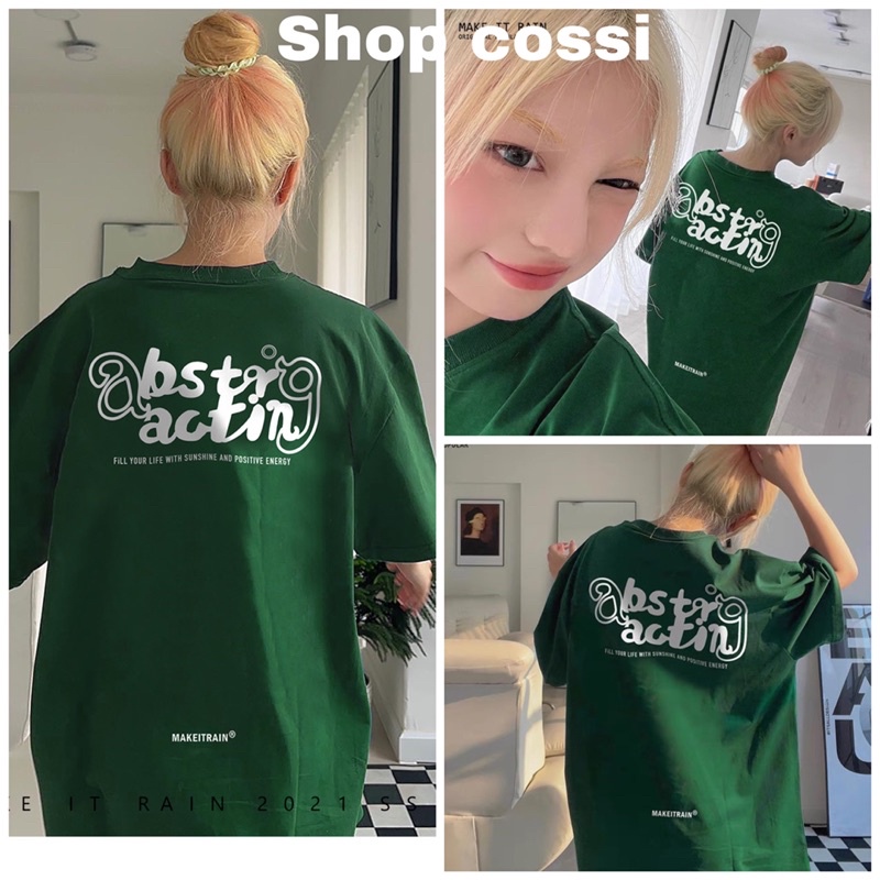 Áo thun tay lỡ nam nữ , áo phông unisex chất cotton in hình ABS