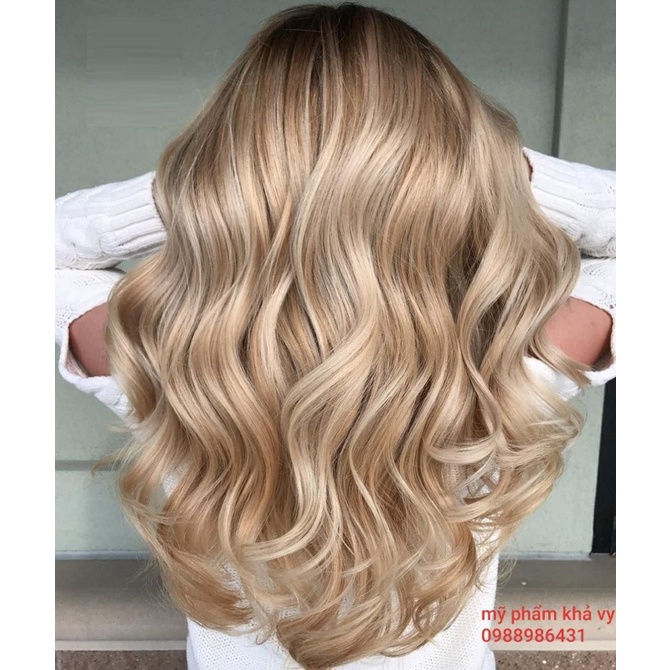 Tuýp màu nhuộm tóc màu vàng rất sáng 10.3 10.33 Lightest Golden Blonde