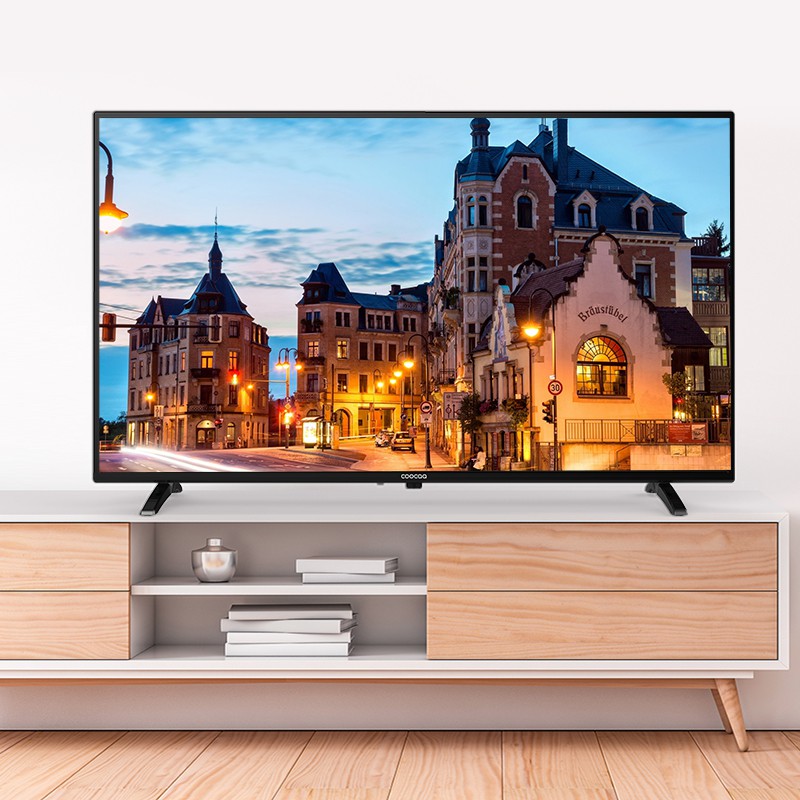 SMART TV Full HD Coocaa 42 inch - Android 9.0 TV - Wifi - viền mỏng - Model 42S3G - tivi giá rẻ Chân viền kim loại