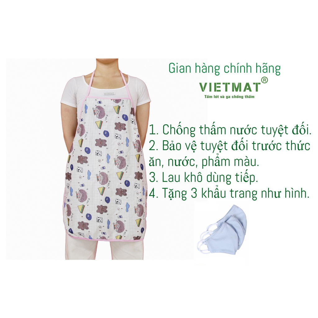 [Tặng 3 khẩu trang] Tạp dề nhà bếp chống thấm nước TILO chống thấm tuyệt đối để nấu ăn, nhân viên pha chế và phục vụ