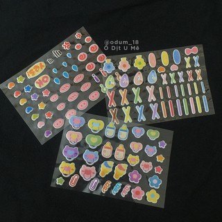 [CÓ SẴN] Sticker dán má doll K-pop - Hình dán dễ thương nhiều loại