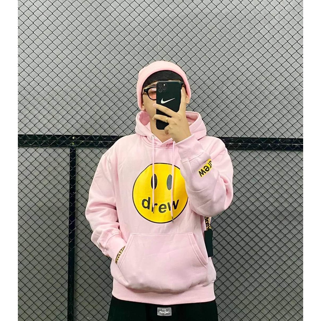 Áo nỉ Hoodie Drew house mặt cười, áo nỉ bông hoodie unisex nam nữ