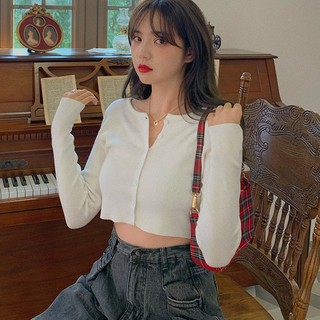 Áo croptop cardigan tay dài CADI CROPTOP