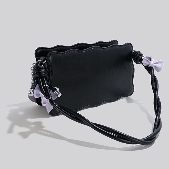 🌸Hàng Order🌸 Túi Xách Nữ CEEKAY Da Trơn Kiểu Sóng Khóa Kéo Quai Da Đan Đính Nơ Sang Chảnh Nữ Tính 🌸Hàng Quảng Châu