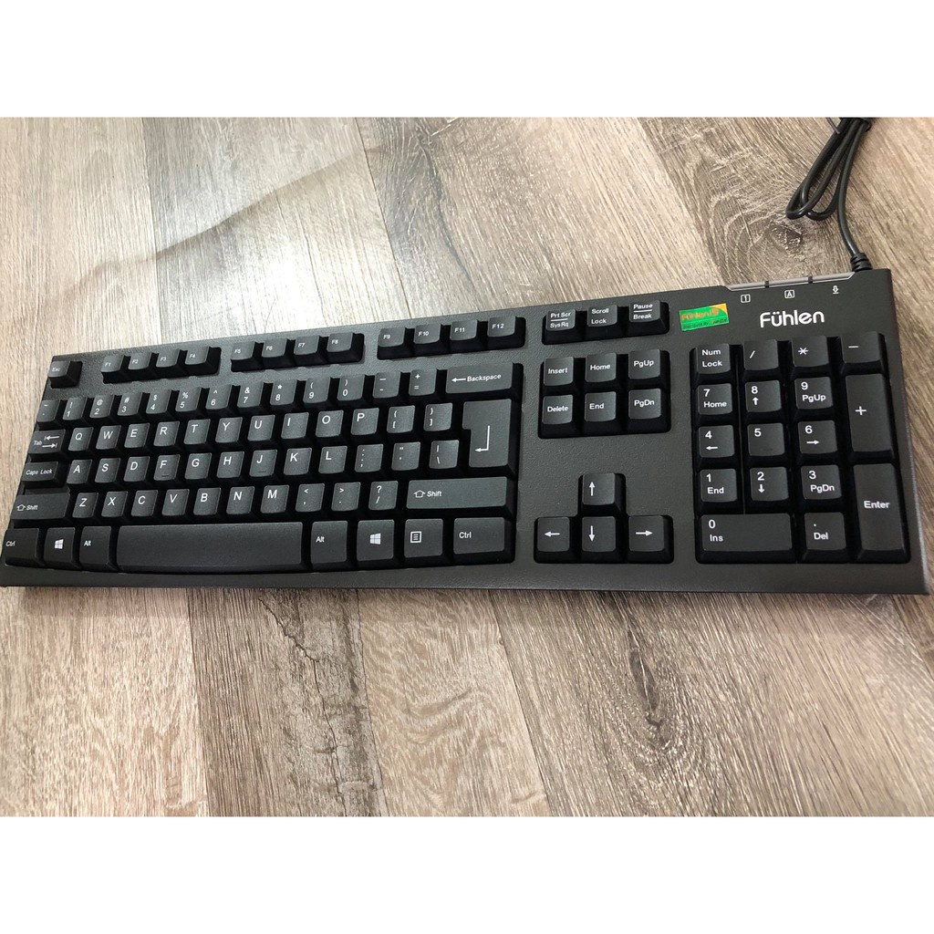 Bàn Phím Có Dây Chơi Game, Văn Phòng Fuhlen L411 USB Black - Hoàng Long Computer