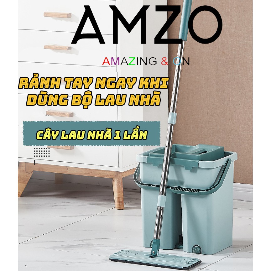 [Free Ship] BỘ LAU NHÀ LỚN CAO CẤP + HAI BÔNG LAU bộ lau nhà 360 cây lau nhà  cay lau nha lau nhà lau nha lau nha