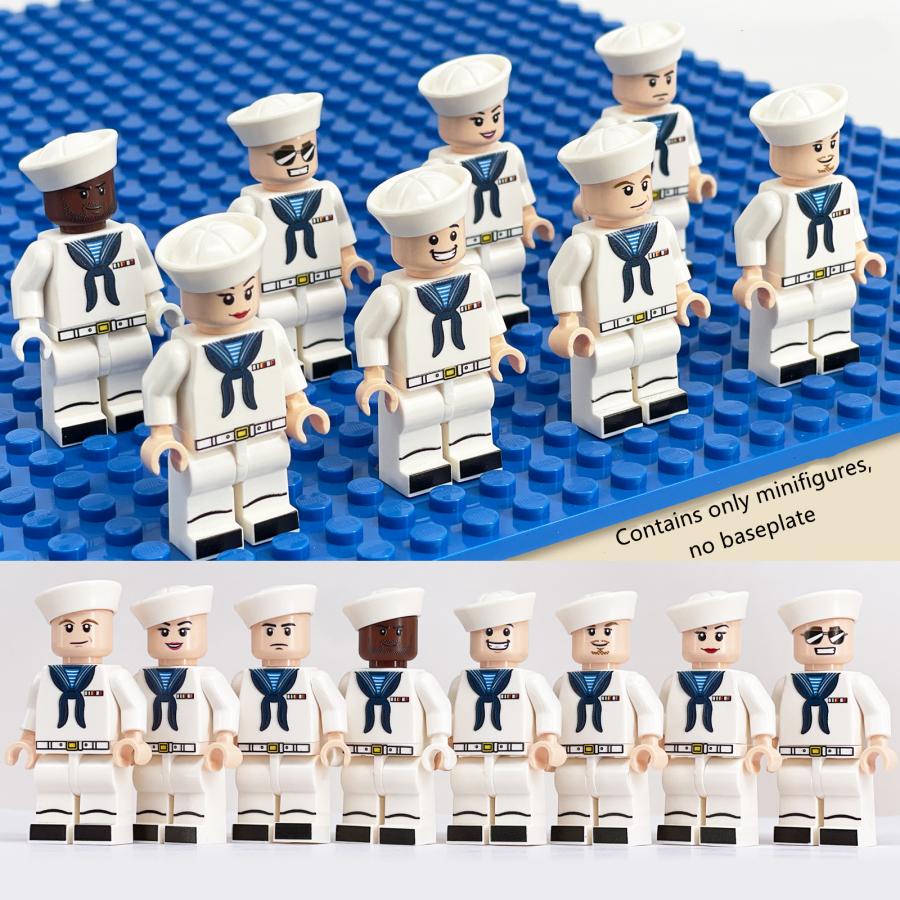 Bộ 8 Mô Hình Lego Người Lính Hải Quân