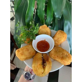 xôi gà nấm mini thơm ngon
