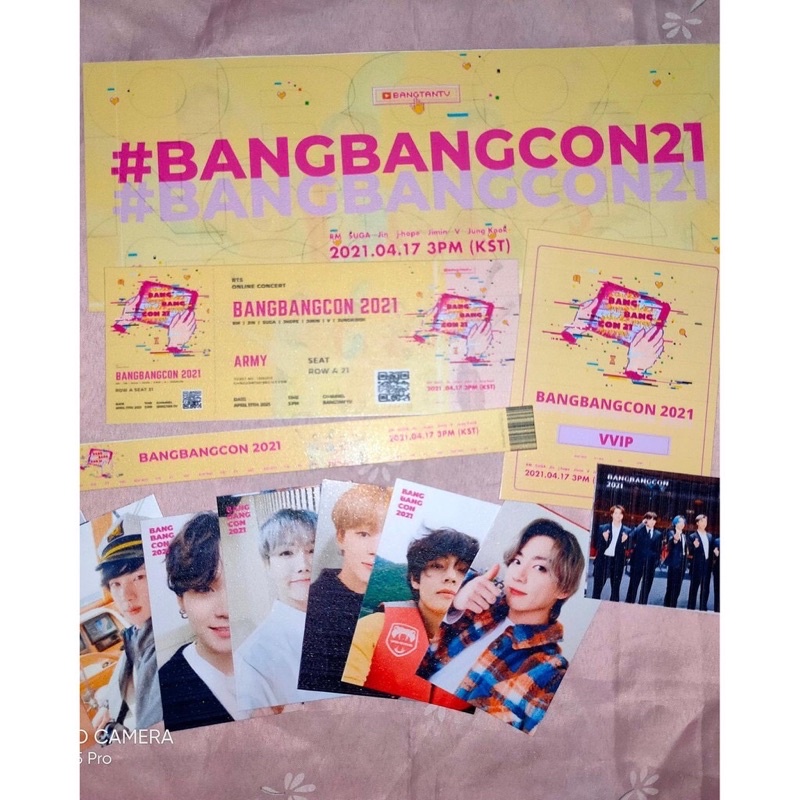 Combo vé BTS BANGBANGCON 2021 TICKET FULL NHƯ ẢNH