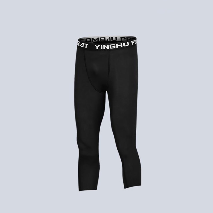 Quần Legging -Quần Giữ Nhiệt Nam Chuyên Tập Gym Màu Đen