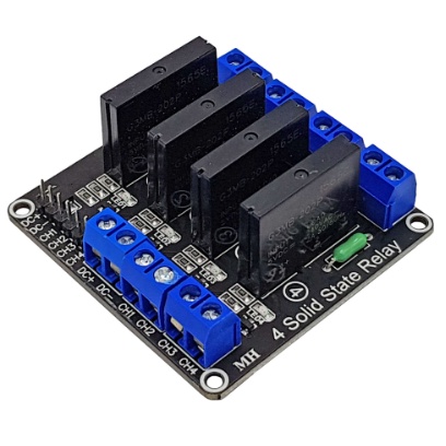 Mạch 4 relay ssr 5vdc 2a kích mức thấp Solid State Relay