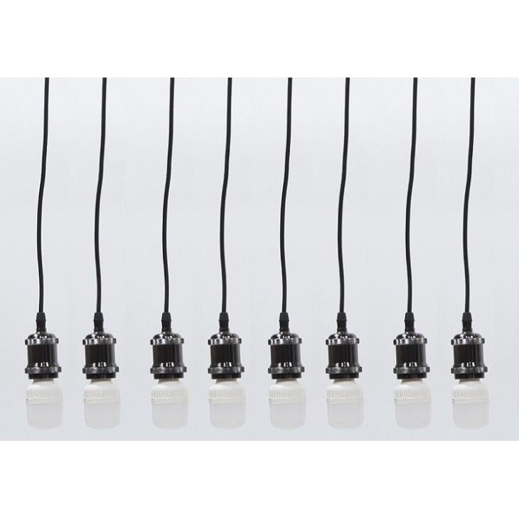 Bộ 8 dây đèn thả cổ điển bóng đèn led búp trụ trang trí 5w