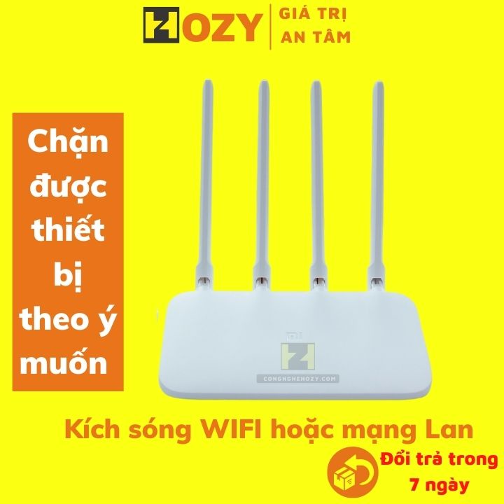 Bộ phát wifi Router Xiaomi Gen 4C 2 chức năng, dây mạng Lan hoặc thu phát wifi