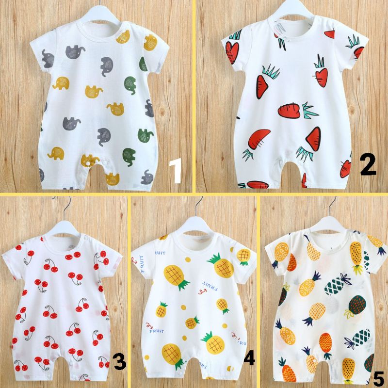 Quần áo trẻ em bodysuit cotton cho bé trai/gái