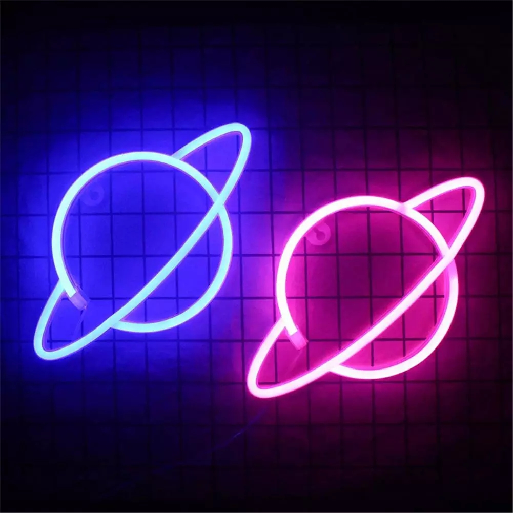 Đèn Led Neon Tạo Hình Hành Tinh Trang Trí Sinh Động