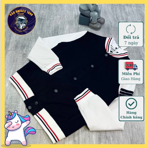Áo Khoác Bomber Thome 3 sọc Hot Trend - Áo Khoác Mùa ĐÔng