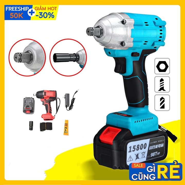 Máy mở ốc bulong dùng pin xiết ốc mạnh mẽ Ketewe Pin 10 Cell