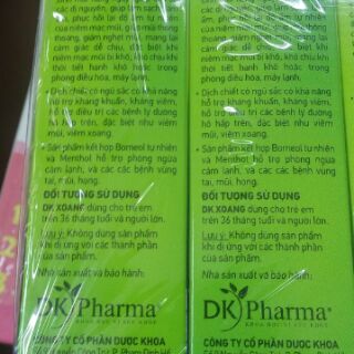 Xịt mũi DK Xoang cuả đh dược