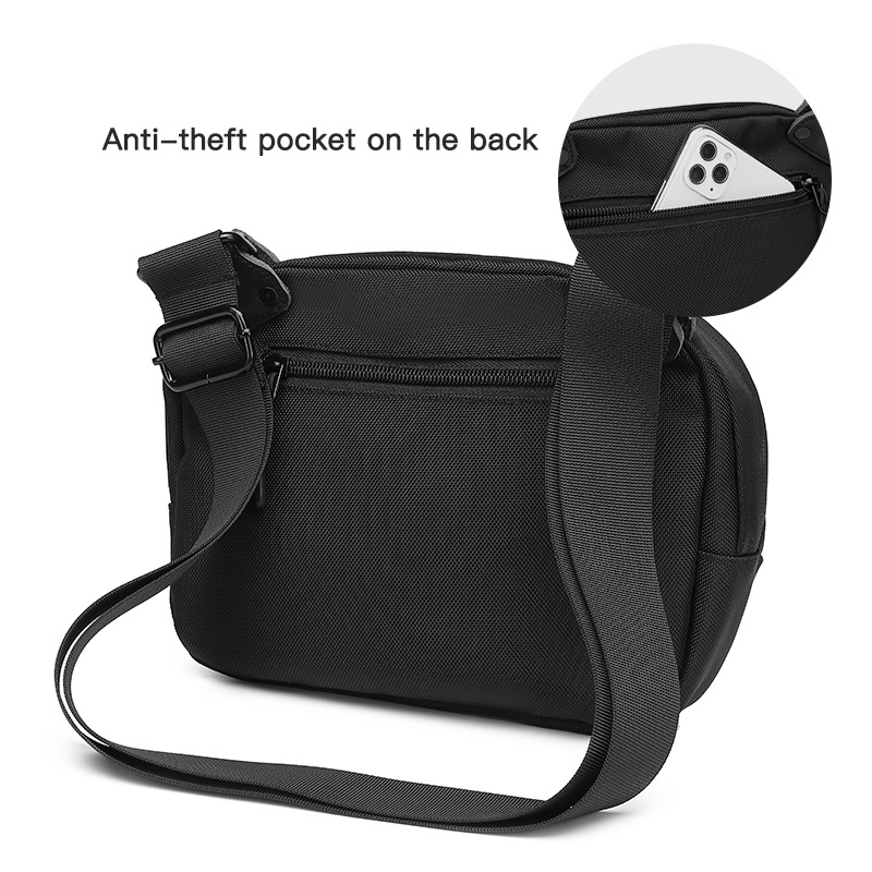 Túi xách messenger OZUKO đeo chéo vai bằng vải Oxford chống nước thời trang Hàn Quốc cho nam