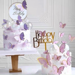 Các mẫu   bướm trang trí bánh kem, bánh sinh nhật, phụ kiện trang trí bánh